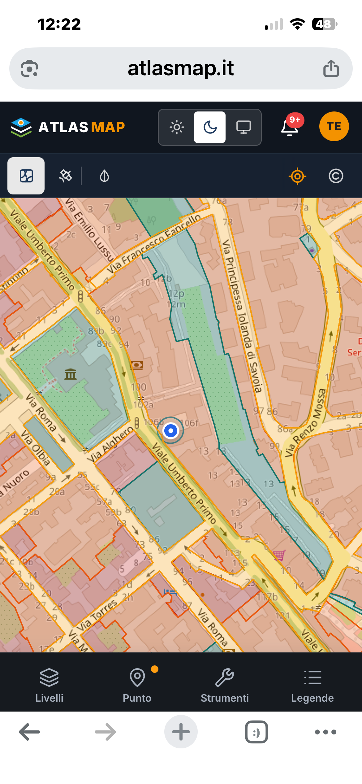 AtlasMAP su smartphone